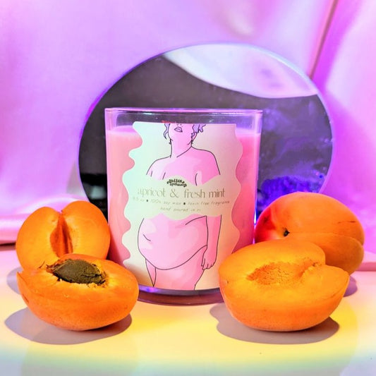 Apricot & Fresh Mint Soy Wax Candle