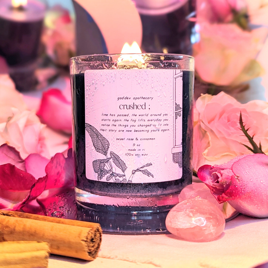 Crushed | Sweet Rose & Cinnamon Soy Candle