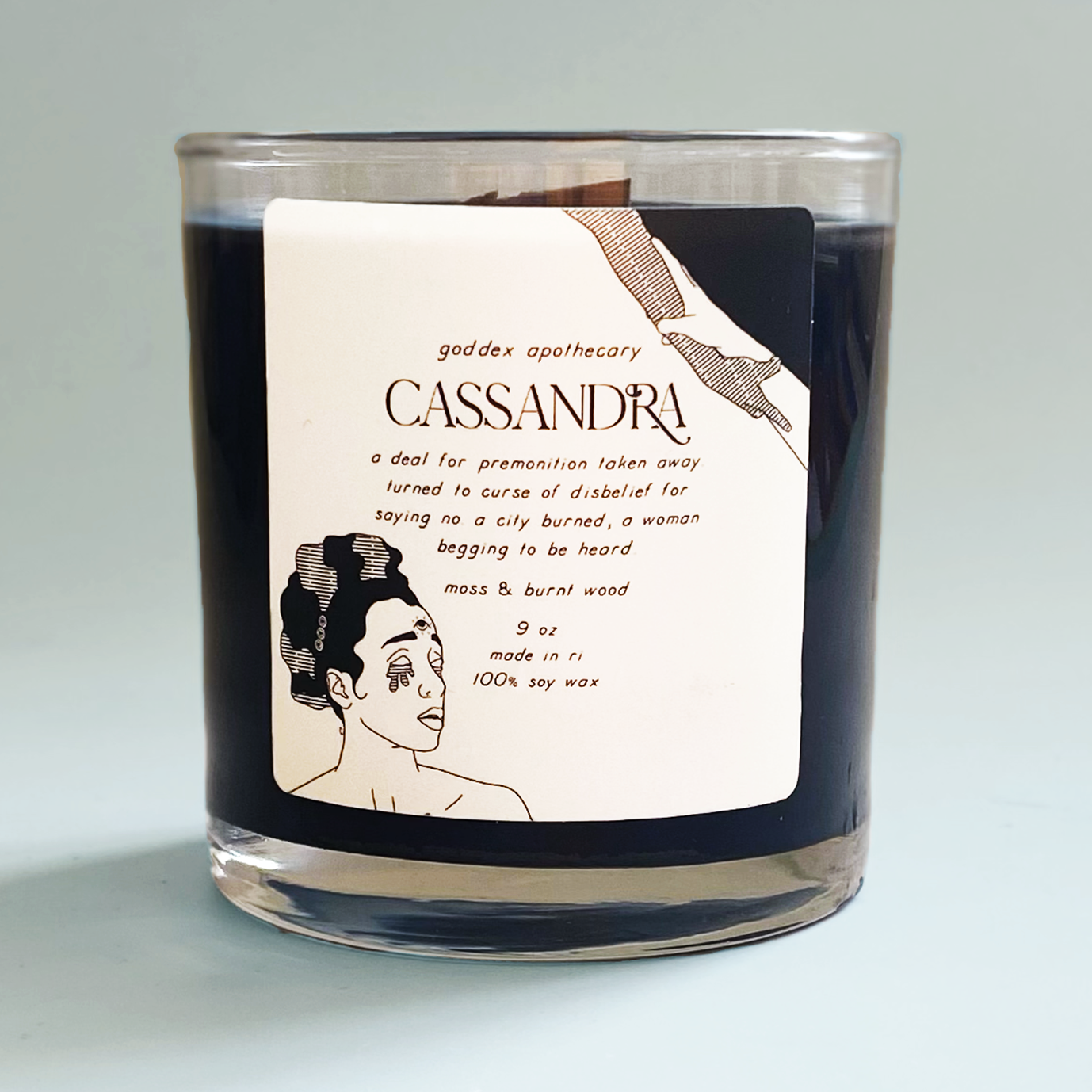 Cassandra | Moss & Burnt Wood Soy Candle