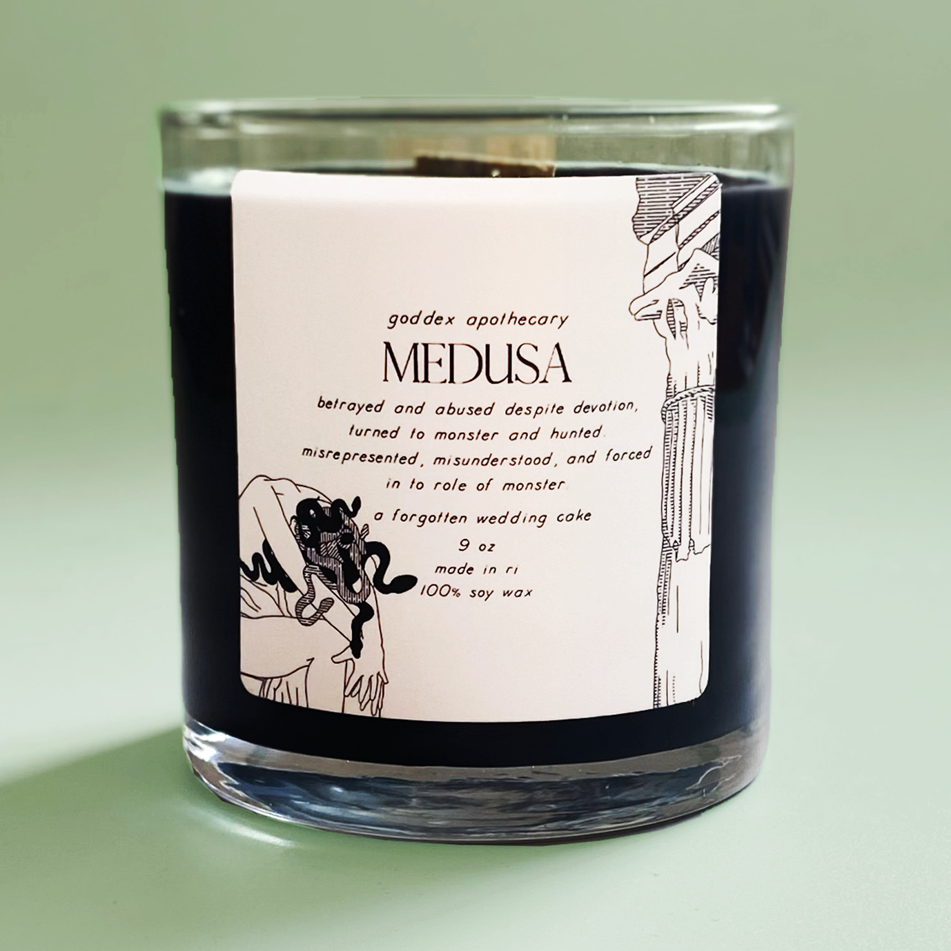 Medusa | Vanilla, Cashmere & Smoke Soy Wax Candle